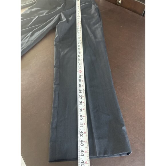 Bertucci Mens Blue Dress Pants Pleated Front W/ Button & Zipper Closure Size 34 - Picture 4 of 7